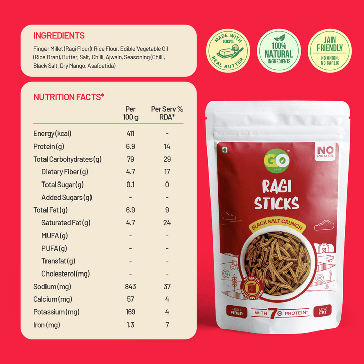 Go Life Jain - Friendly Combo – Millet Snacks with No Onion, No Garlic (Pack of 4) - golifeindia