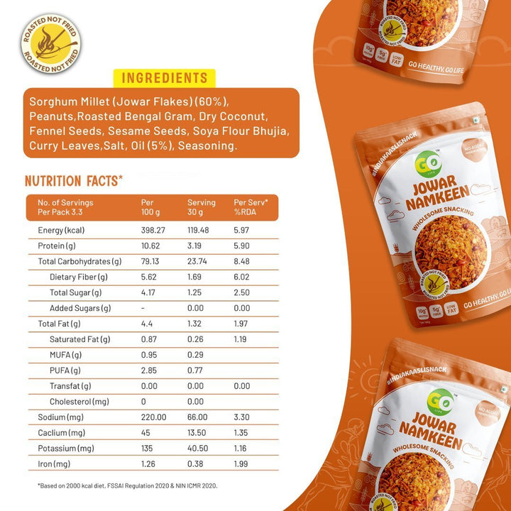 Triple Delight Combo - Pack of 6 Millet Namkeens - golifeindia